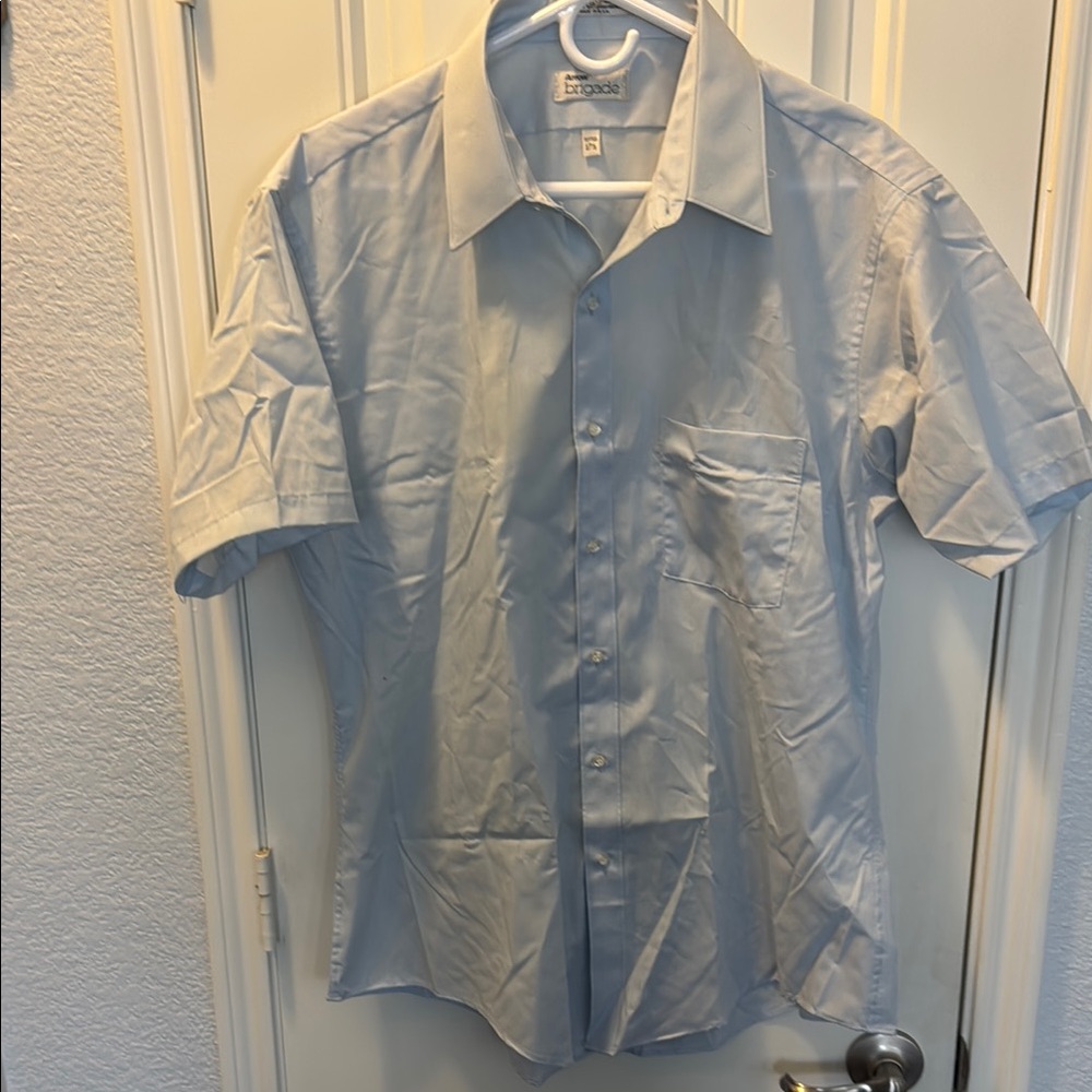Arrow Men's Sky Blue Casual Button Down Shirt